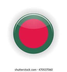 Bangladesh icon circle isolated on white background. Dacca icon vector illustration