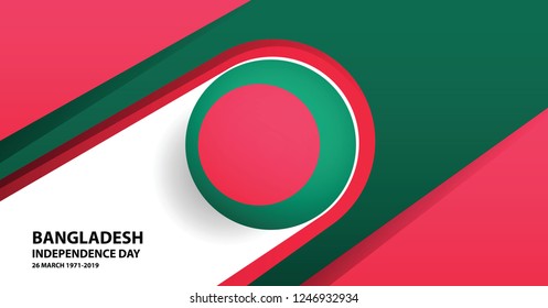 Bangladesh Independence Day Background. Vector Illustration EPS 10