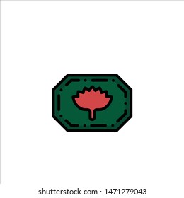 Bangladesh Label, Bangladesh Monogram, Bangla Business Logo Template. Flat Color. Vector Icon Template background
