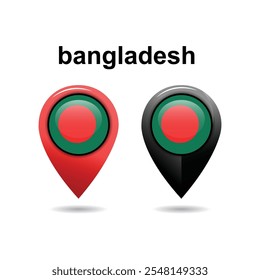 Bangladesh Location icon, Bangladesh Country Flags Location icon, Location clipart icon