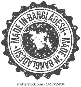 Bangladesh Made In Map. Travel Stamp Icon. Product Design Badge. Export Seal.