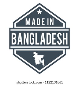 Bangladesh Made in Product Quality Original Stamp Design Vector Art