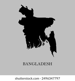 Mapa de Bangladesh. Diseño Abstractas, Ilustración vectorial