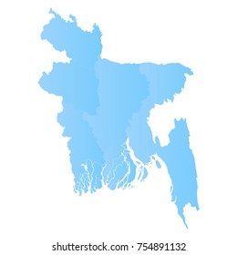 bangladesh map - blue pastel graphic background . Vector illustration eps 10