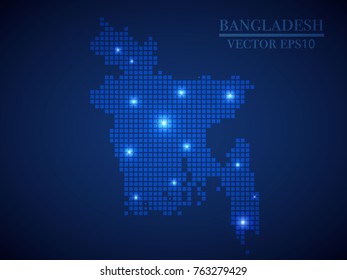 bangladesh map page symbol for your web site design bangladesh map logo, app, UI. Wire frame 3D mesh polygonal network line, design sphere, dot and structure. bangladesh map.vector illustration eps 10