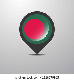 Bangladesh Map Pin