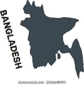 Mapa de Bangladesh adequado para o design do site, logotipo, aplicativo e ui.
