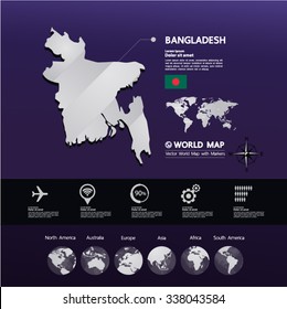 Bangladesh Map vector