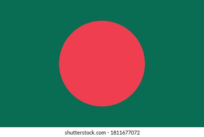 Bangladesh nation flag design template