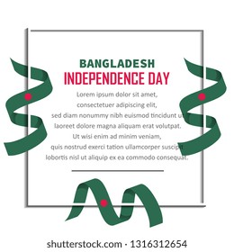 bangladesh national day with white background, or independence day - vector