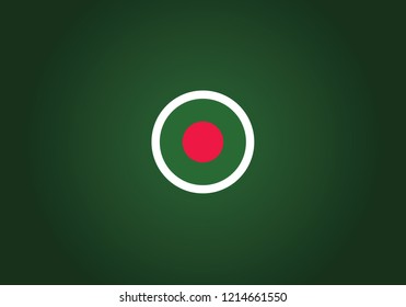 Bangladesh national flag circle shape country emblem state symbol