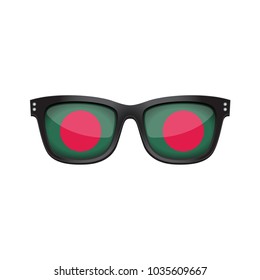 Bangladesh national flag fashionable sunglasses