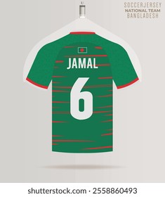 Bangladesh National Team Soccer Jersey Back View