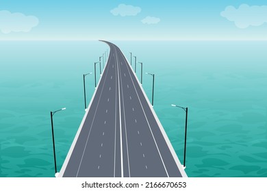 Bangladesh Padma Bridge Illustration free vector