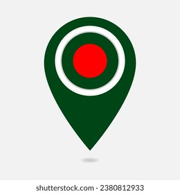 Bangladesch-Pin-Abbildung. Vektordesign.