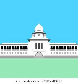 Bangladesh Supreme Court Building Vector Stock Vector (Royalty Free ...