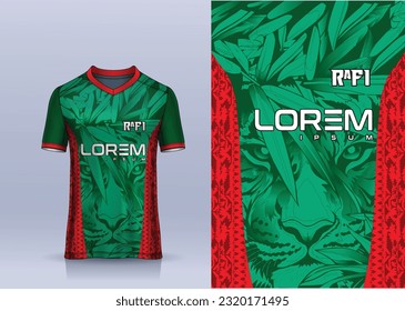 bangladesh t-shirt jersey design concept vector, sports jersey concept with front view