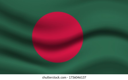 Bangladesh Vector Flag. Vector illustration.