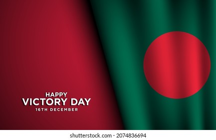 Bangladesh Victory Day Background Design. 16th December. Vector Illustration.
