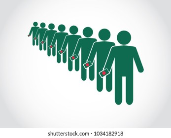 Bangladesh Voter Queue