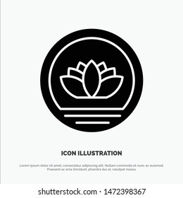 Bangladeshi Coin, solid Glyph Icon vector svg
