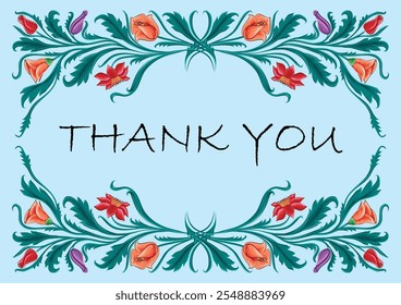 Bangladeshi rickshaw painting style vector floral design