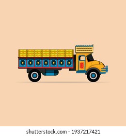 Bangladeshi vehicle truck vector design