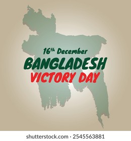 Bangladesh's victory day or Social media post illustration template