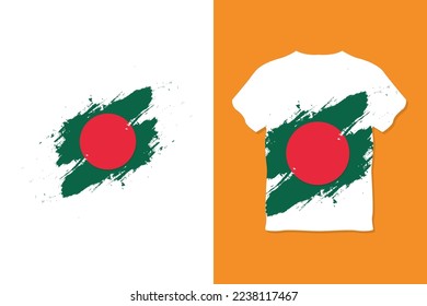 BANGLADESH-T-shirt Design with creative look.