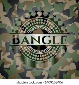 Bangle camo emblem. Vector Illustration. Detailed.