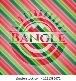 Bangle christmas style badge..
