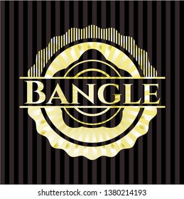 Bangle gold shiny emblem