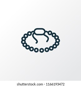 Bangle icon line symbol. Premium quality isolated bracelet element in trendy style.