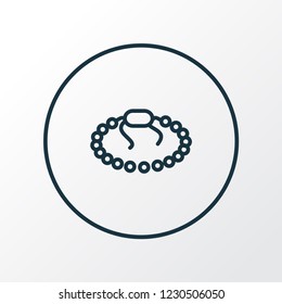 Bangle icon line symbol. Premium quality isolated bracelet element in trendy style.