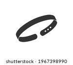 Bangle Icon, Rigid Bracelet Jewelry Icon Vector Art Illustration. EPS 10
