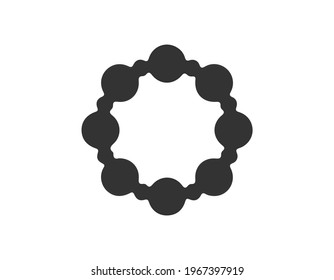 Bangle Icon, Rigid Bracelet Jewelry Icon Vector Art Illustration