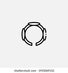 Bangle icon sign vector,Symbol, logo illustration for web and mobile