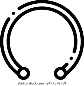 bangle icon. Thin Linear Style Design Isolated On White Background