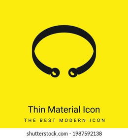 Bangle minimal bright yellow material icon