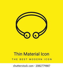 Bangle minimal bright yellow material icon