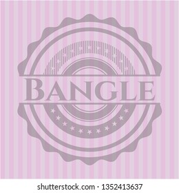 Bangle pink emblem. Vintage.