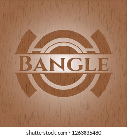 Bangle realistic wooden emblem