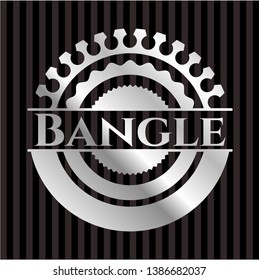 Bangle silvery emblem. Vector Illustration. Mosaic.