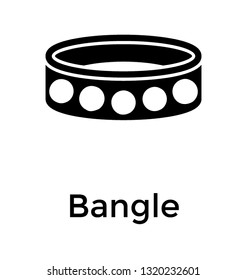 Bangle solid icon design 