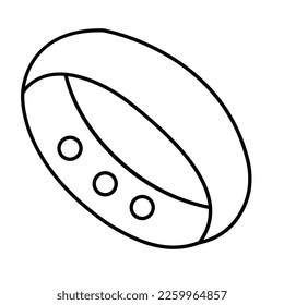 Bangle Vector Icon easily modified

