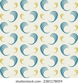 Bangles cute seamless pattern repeating colorful elements trendy vector illustration background