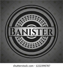 Banister black emblem. Vintage.