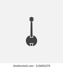 banjo base icon. Simple sign illustration. banjo symbol design from Music series. Can be used for web, print and mobile