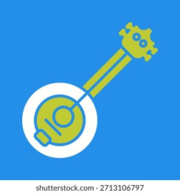 Grafisches Vektorgrafik-Symbol für Banjo Creative
