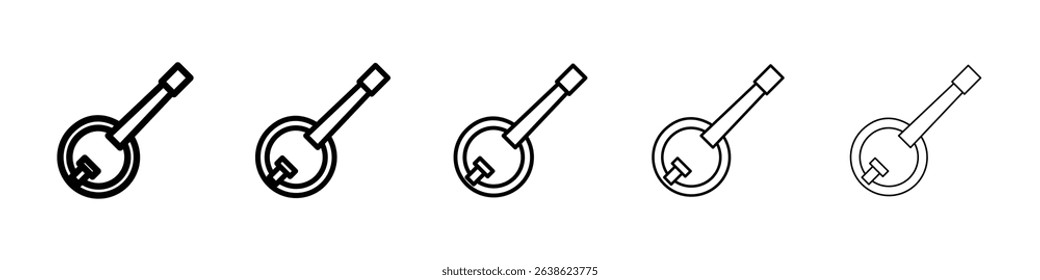 Banjo icon concept. graphic design, logo, Web, UI.